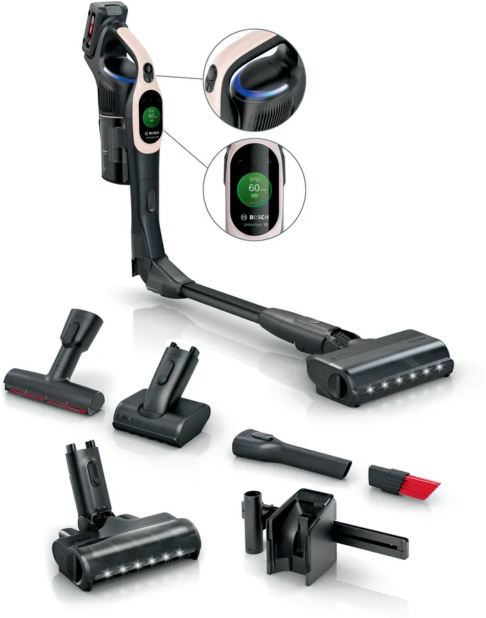 BOSCH Aspirateur à batterie Unlimited 10 Rose poudré