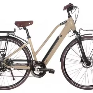 Vélo de Ville Électrique Bicyklet Camille Shimano Acera/Altus 8V 504 Wh 700 mm Beige Ivoire