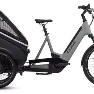 Vélo Cargo Triporteur Électrique Cube Trike Family Hybrid 750 Enviolo Cargo 750 Wh 24/20 » Gris Vert Swamp