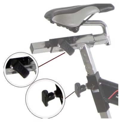 Vélo de biking à friction KHRONOS. Volant de 22 Kg. Utilisation réguliére.Guidon de triathlon. H9162FD – Image 2