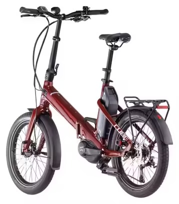 Vélo Pliant Électrique Cube Fold Hybrid 500 Shimano Tiagra 10V 500 Wh 20 » Rouge Merlot 2025 – Image 4