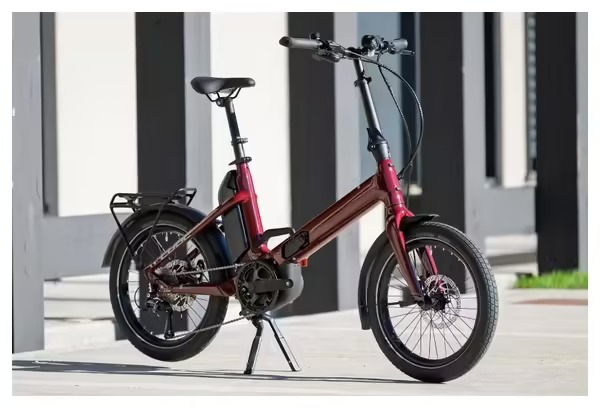 Vélo Pliant Électrique Cube Fold Hybrid 500 Shimano Tiagra 10V 500 Wh 20 » Rouge Merlot 2025 – Image 6